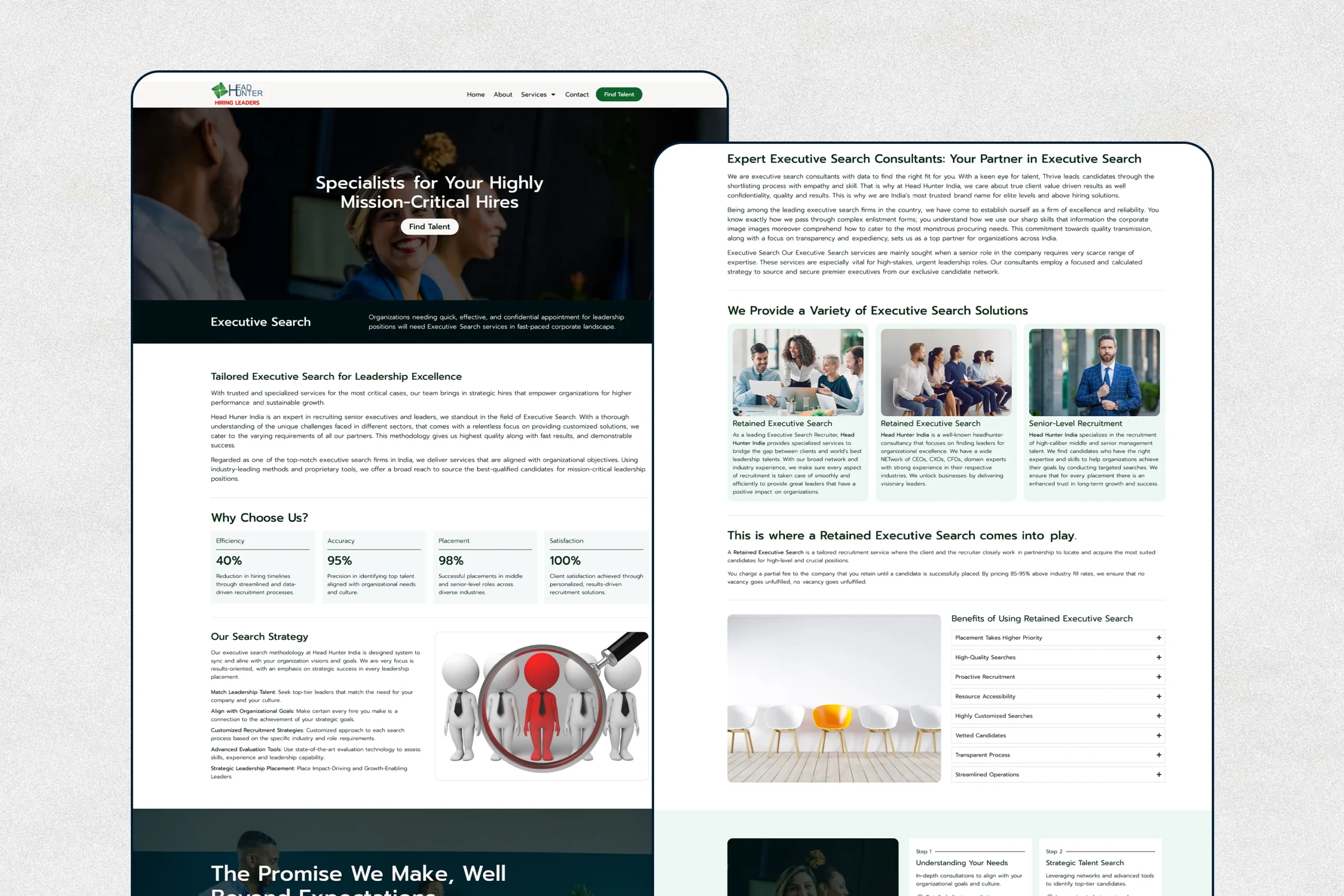 Head Hunter India Service Page