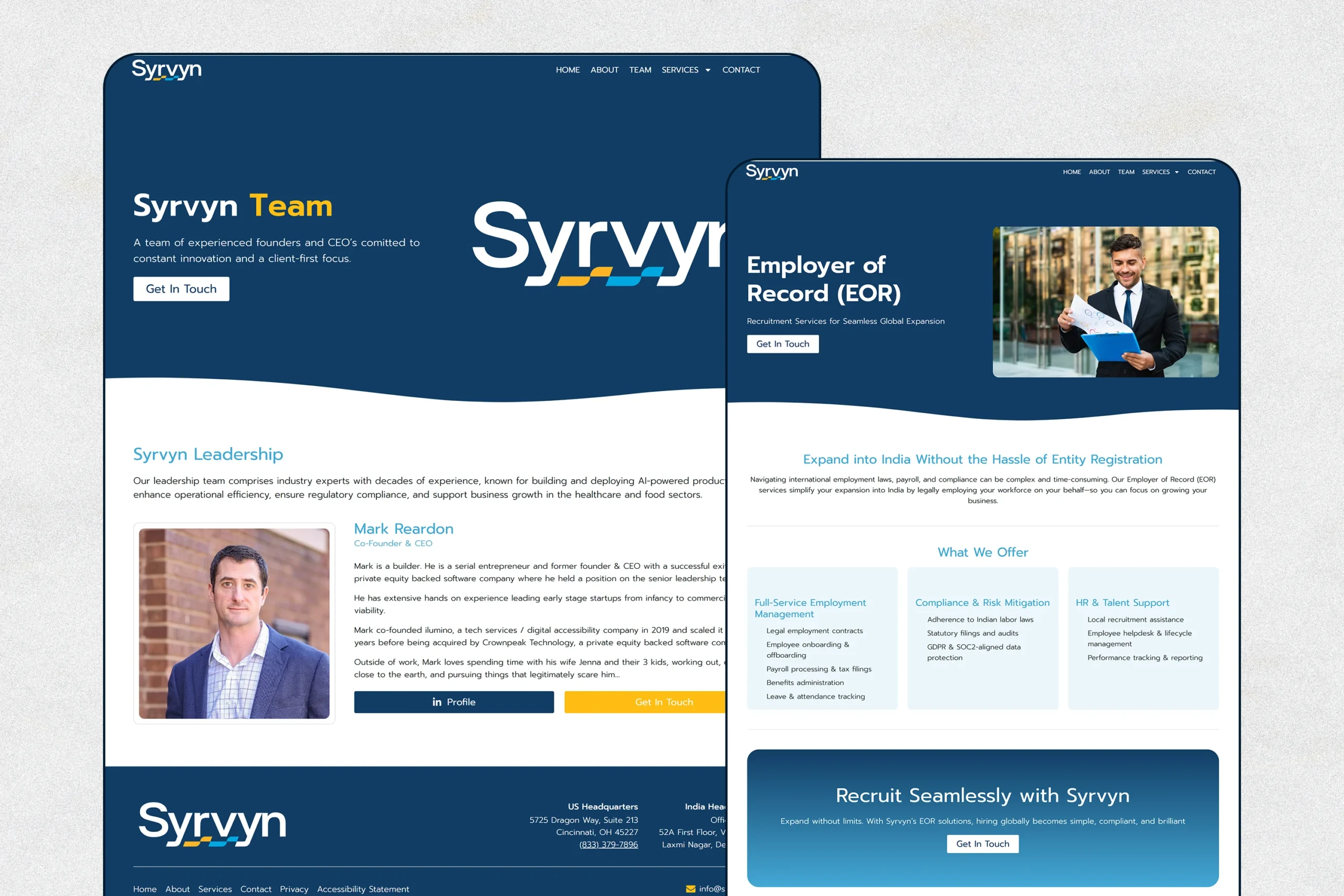 Syrvyn Solution About Page