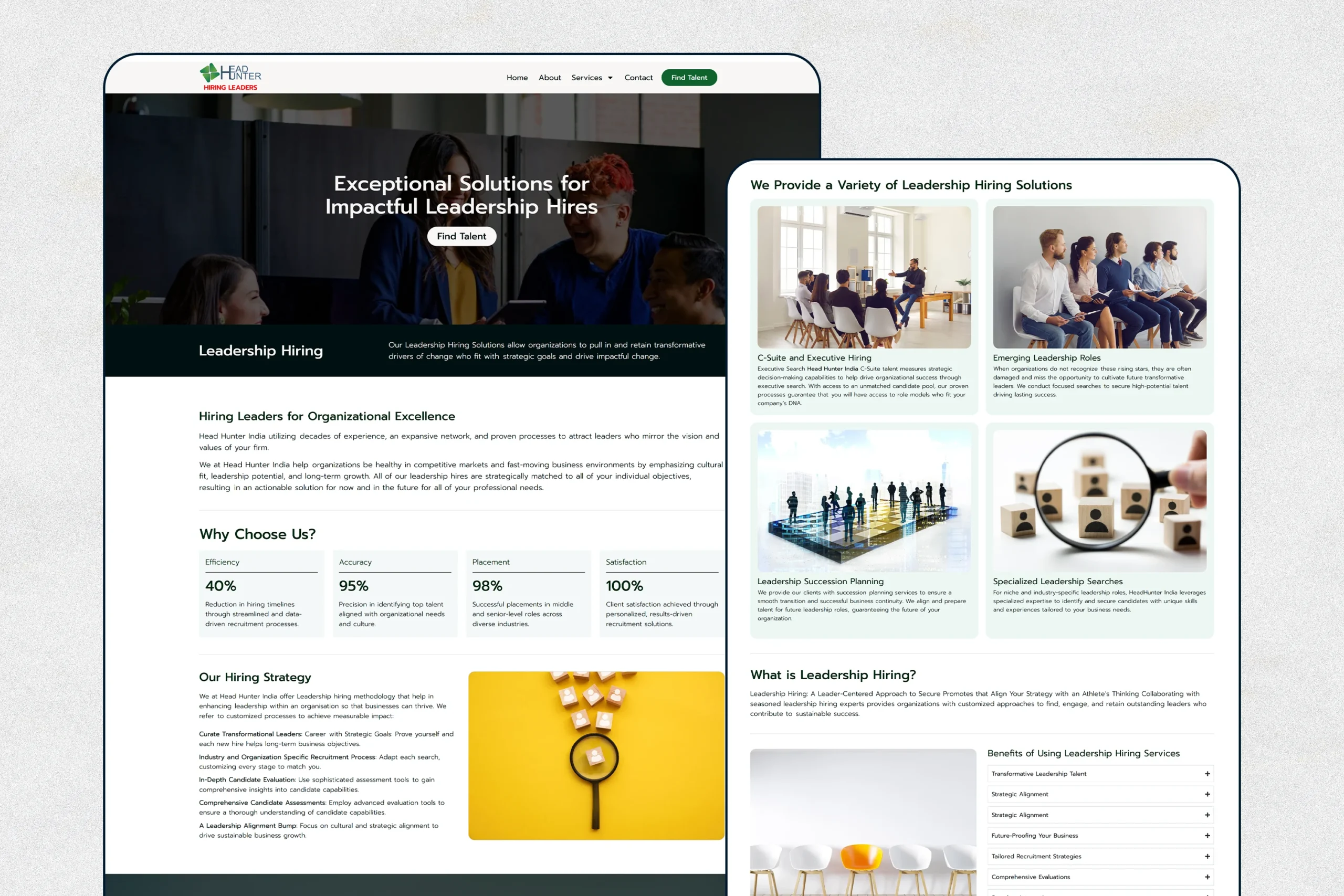 Head Hunter India Solution Page