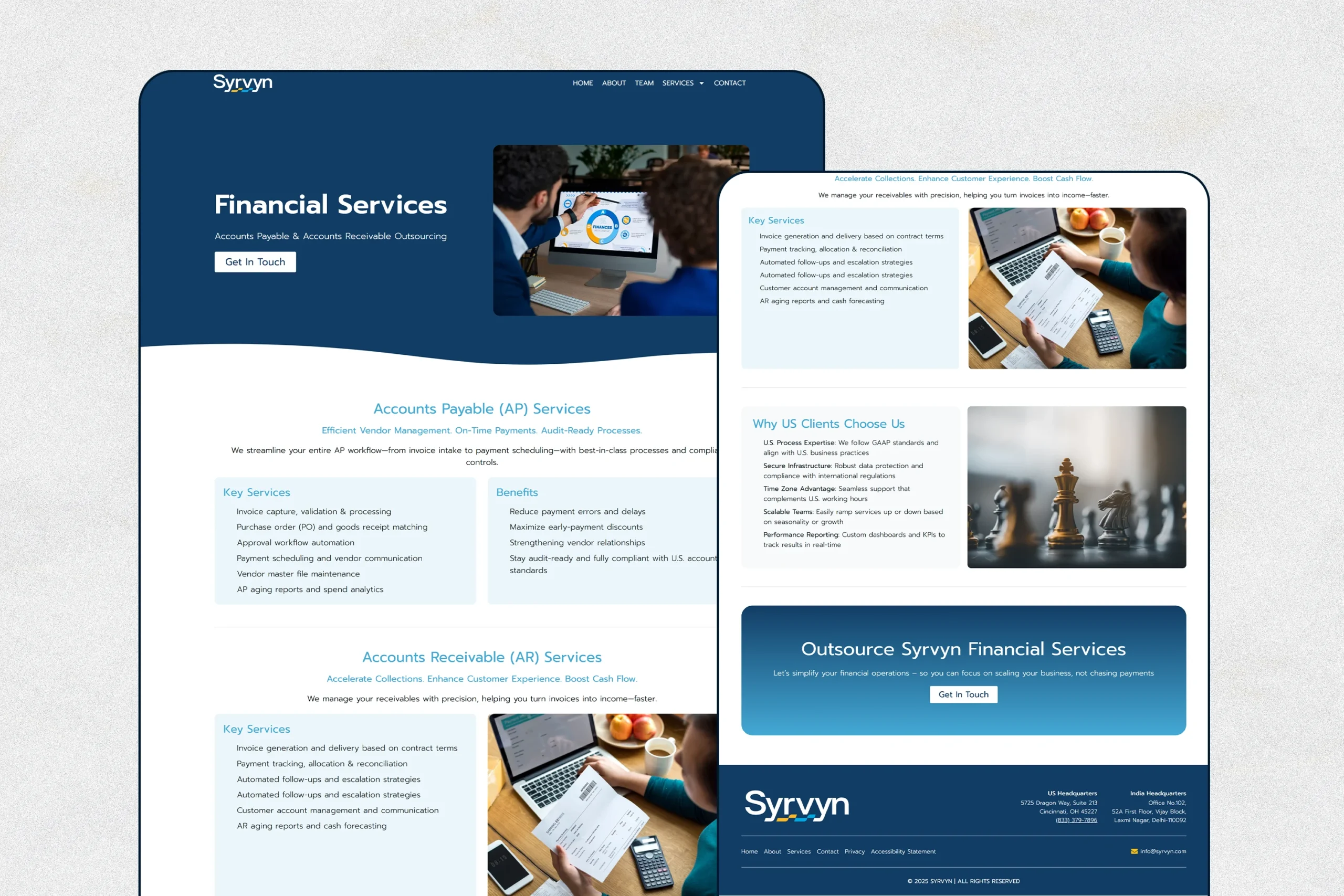 Syrvyn Solution Service Page
