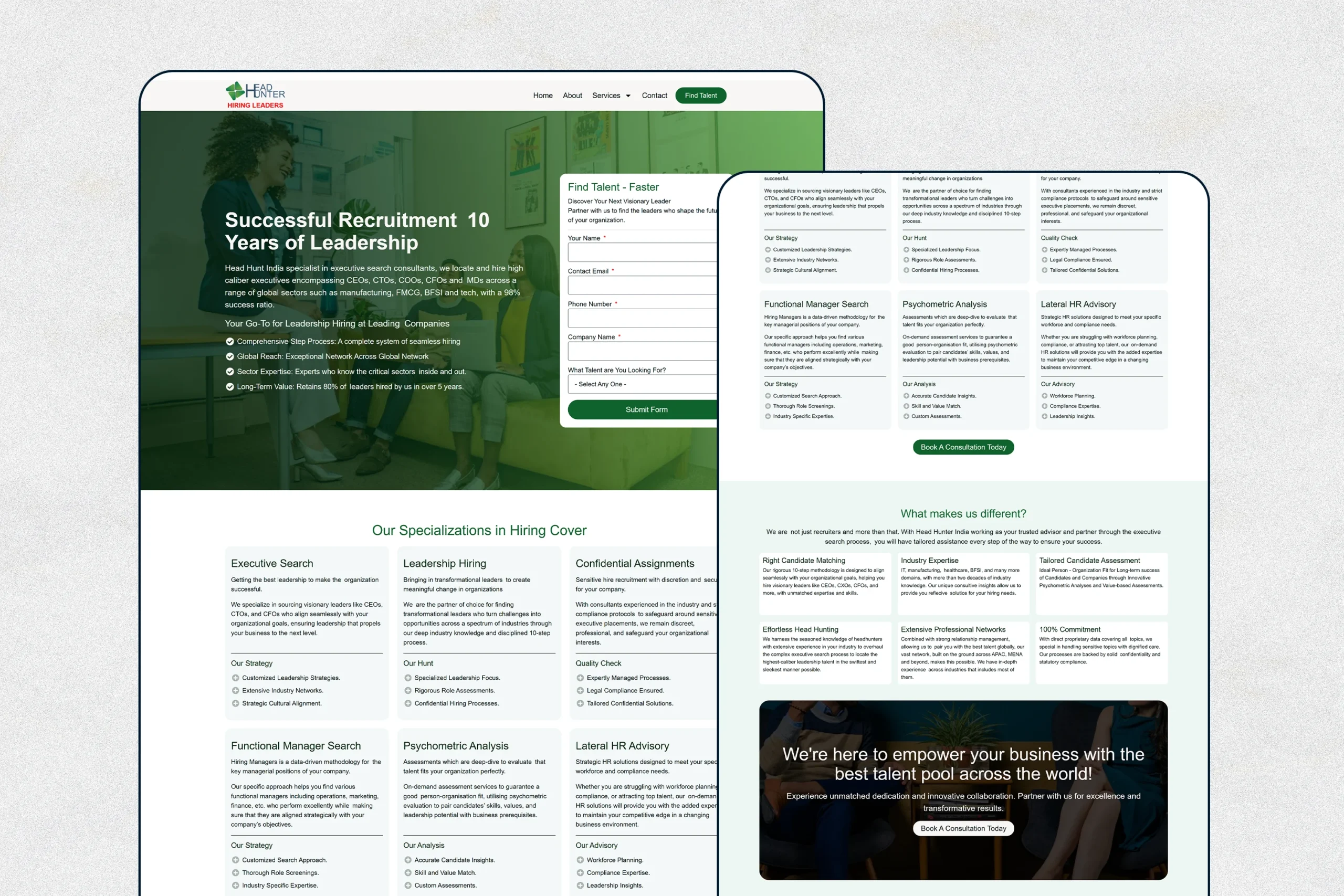 Head Hunter India Lead Capture