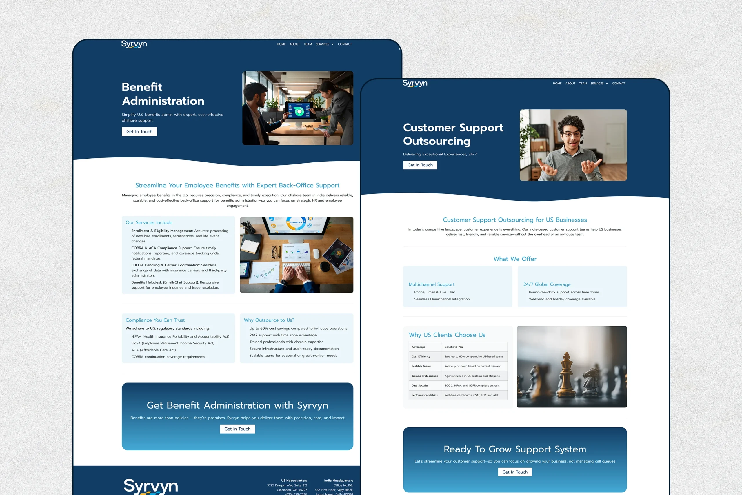 Syrvyn Solution Page