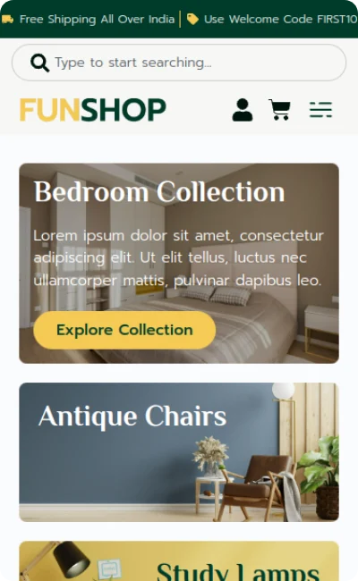 Furniture Shop Website