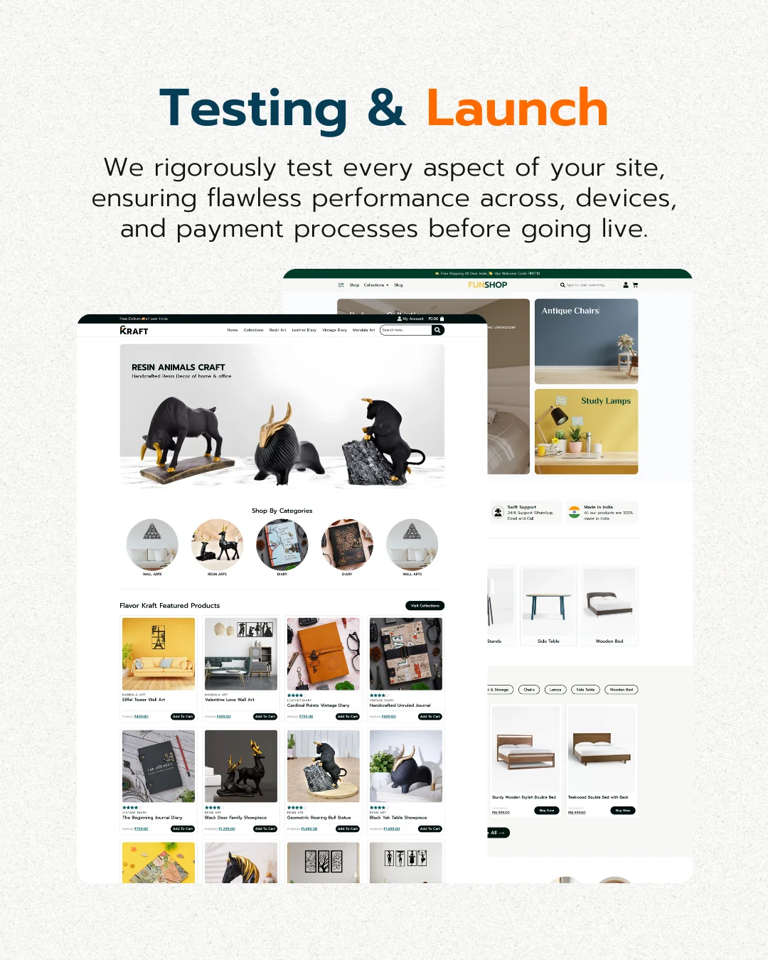 eCommerce Testing & Launch
